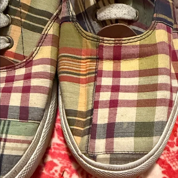 Polo by Ralph Lauren Multicolor Plaid Sneakers - Picture 5 of 5